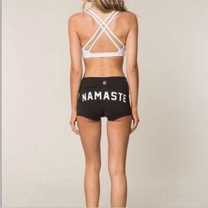 Spiritual Gangster “Namaste” yoga ballet shorts, L